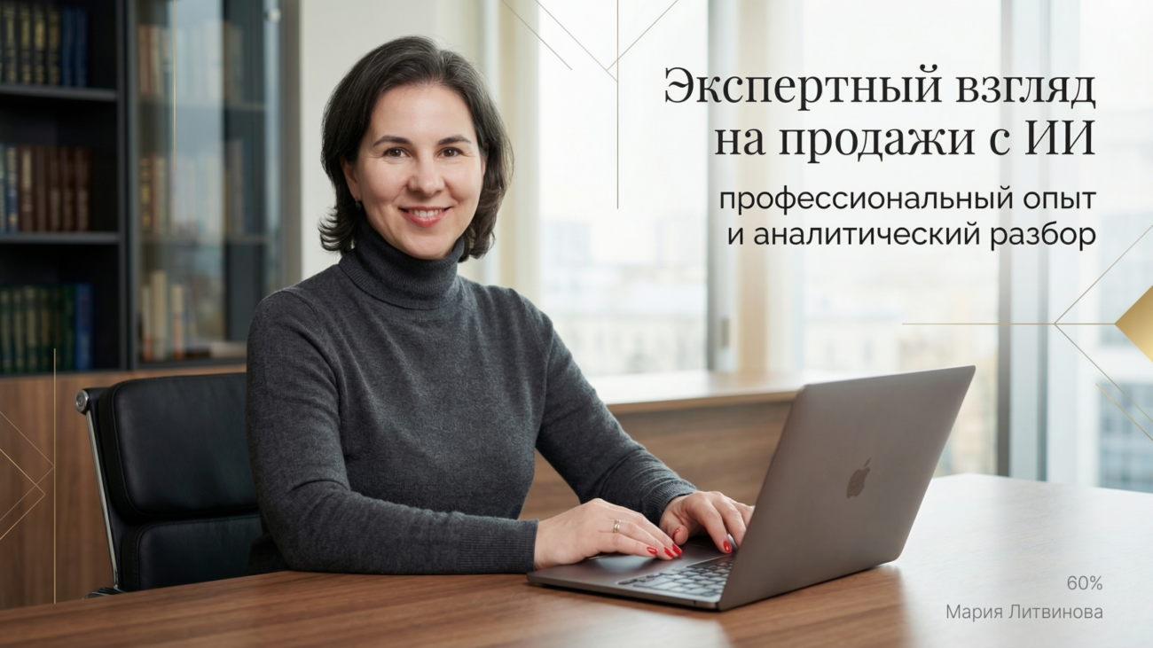 Использование AI для ускорения продаж и автоматизации переписки в рабочих процессах коллеги | Мария Литвинова