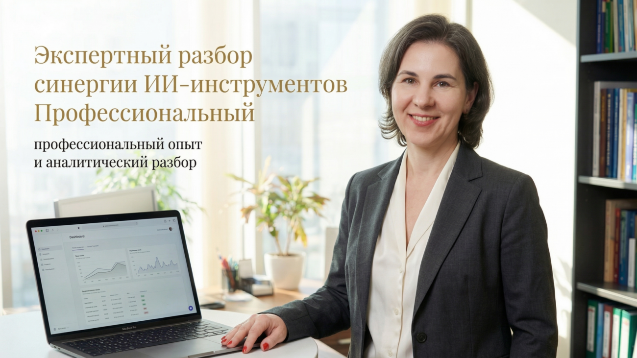 Комбинация двух ИИ-инструментов в рабочем процессе для повышения эффективности и стабильных результатов | Мария Литвинова