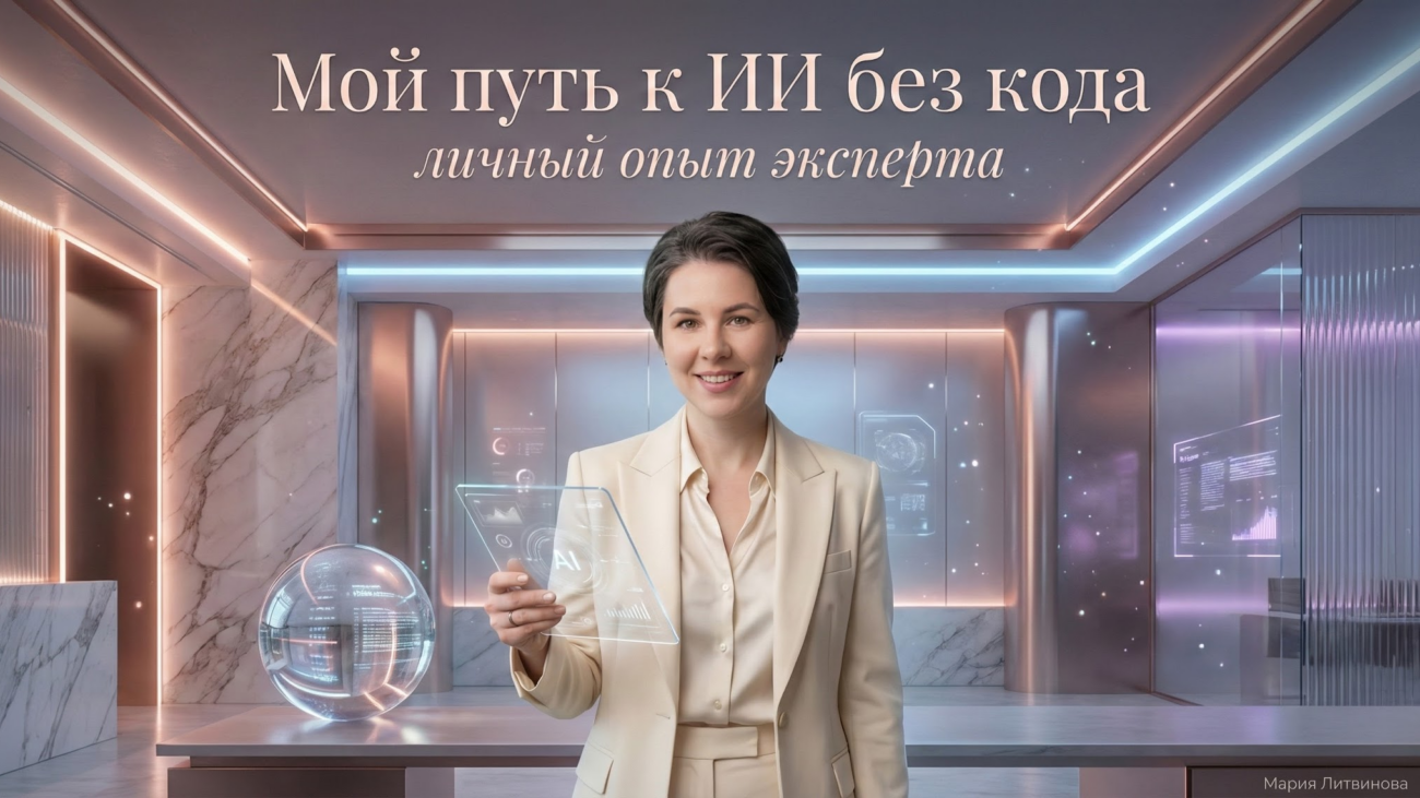 Практическая работа с ИИ без программирования в привычных задачах и рабочих процессах для пользователей | Мария Литвинова