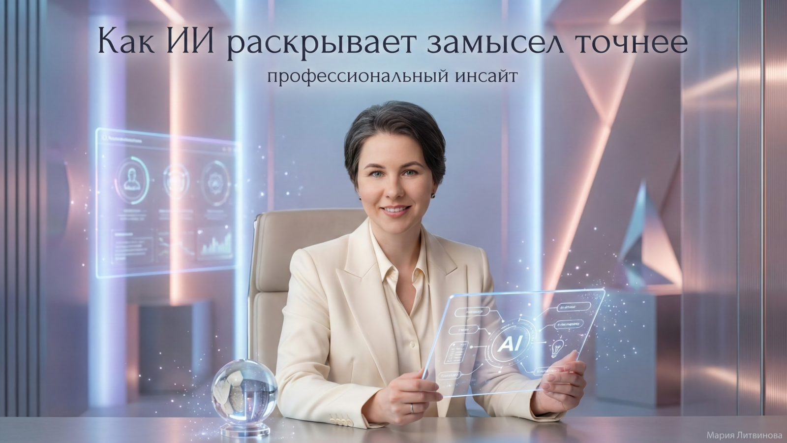 Пример работы AI с пользовательской идеей в виде схемы и подсказок, показывающих практическое развитие концепции | Мария Литвинова