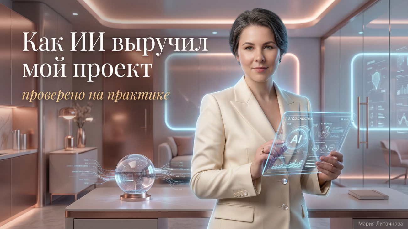 Реальная история: как AI спас проект — иллюстрация применения ИИ в реальном рабочем процессе | Мария Литвинова