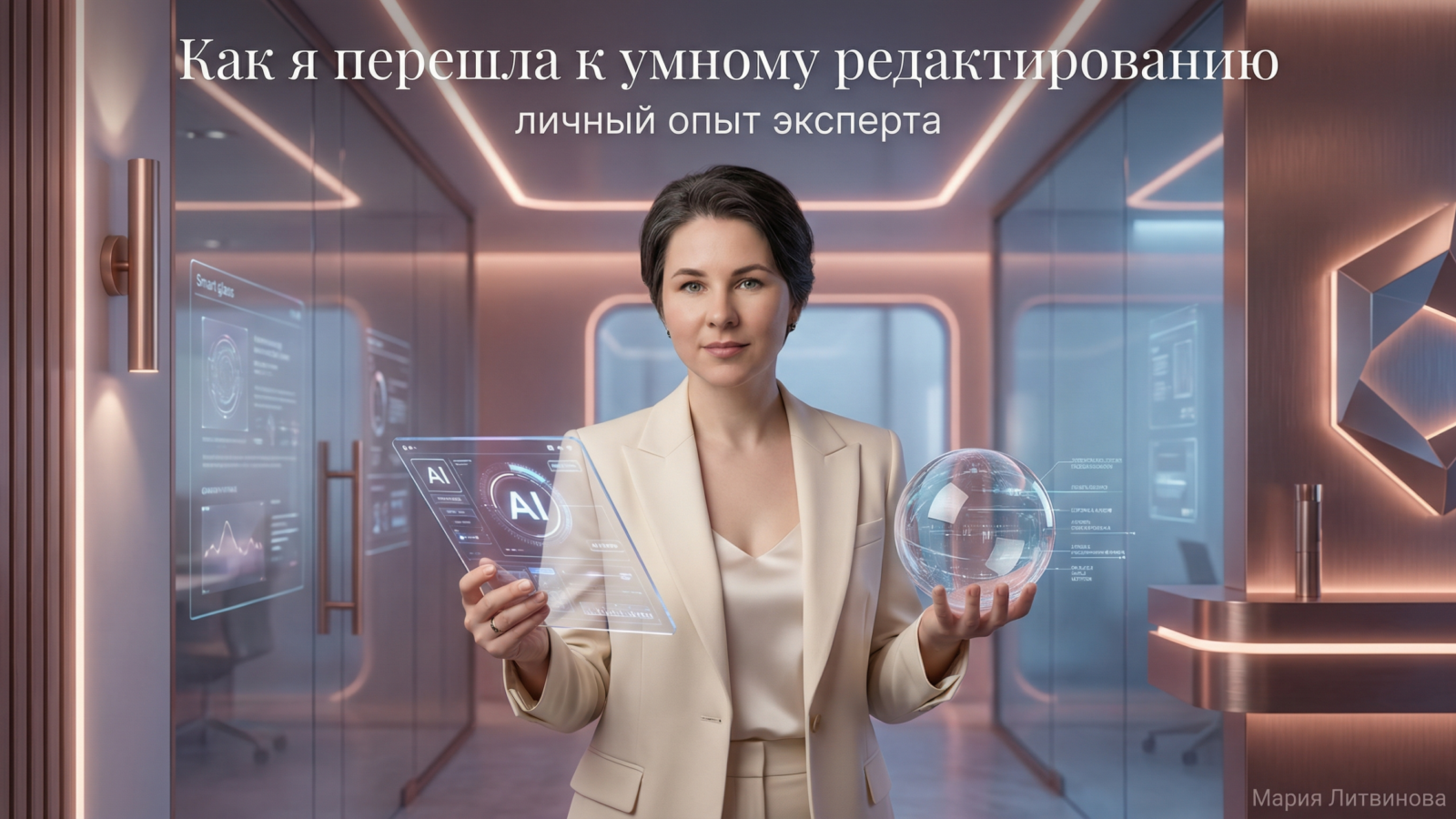 Иллюстрация редактирования AI и перехода от черновиков к более точным текстам — практическая схема | Мария Литвинова