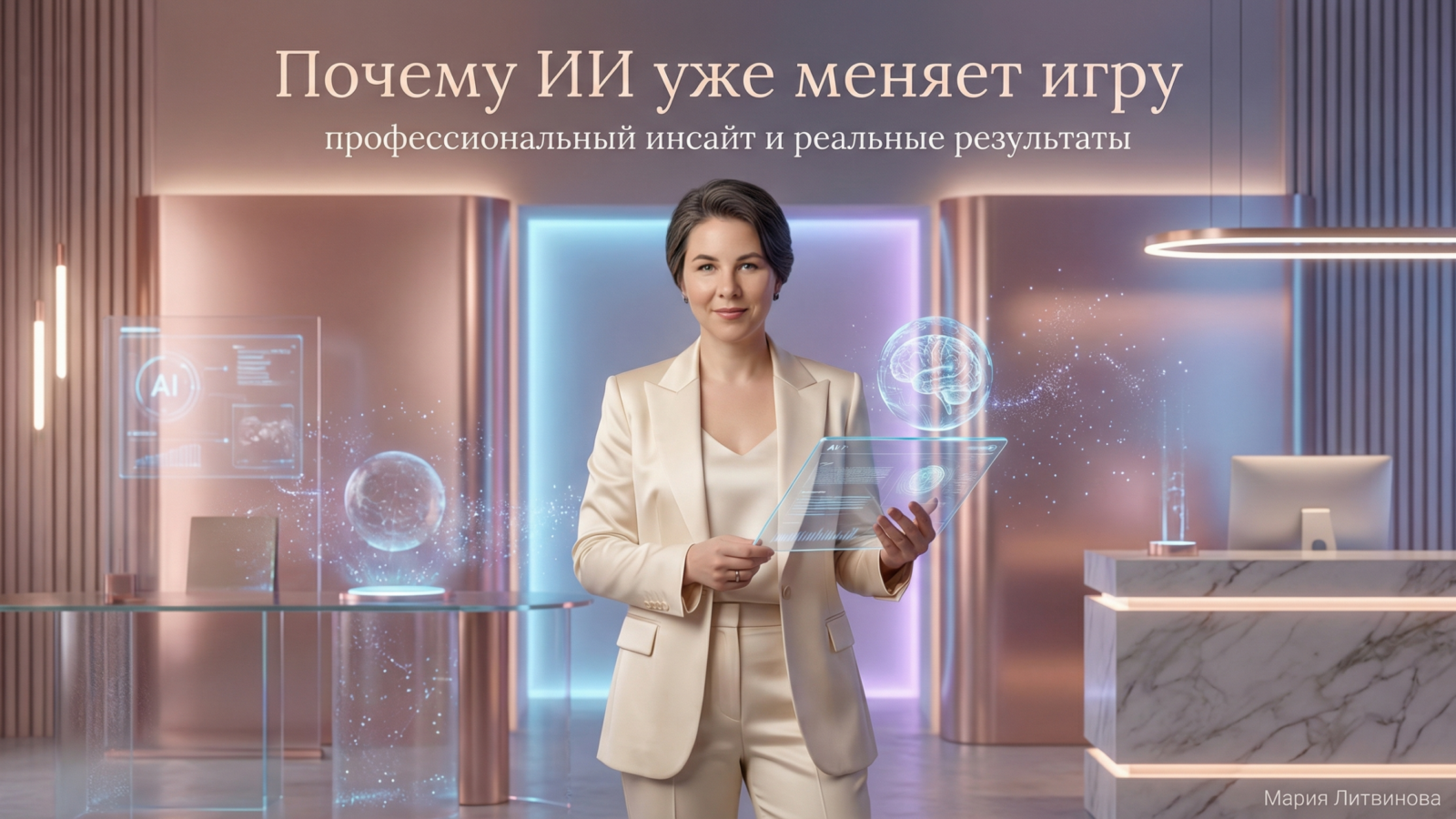Искусственный интеллект как инструмент повышения эффективности бизнеса и конкурентного преимущества | Мария Литвинова