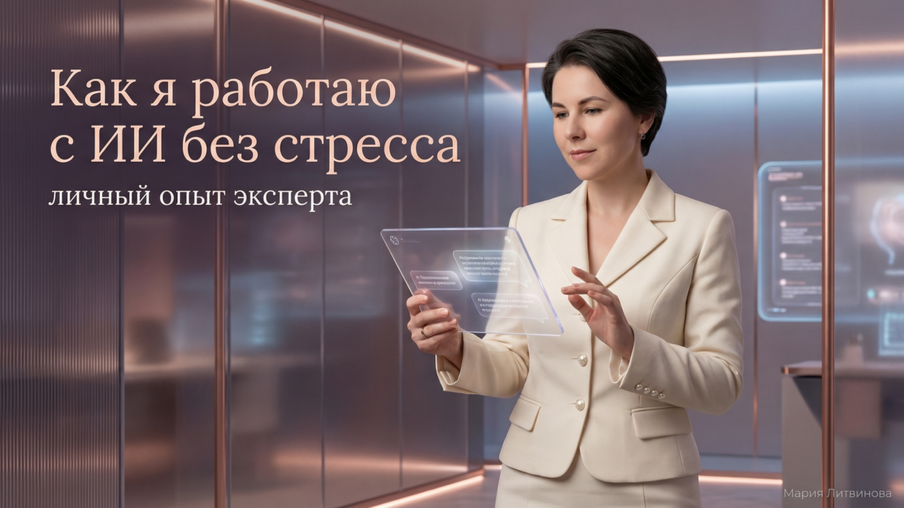 Как работать с ИИ: практические советы по использованию искусственного интеллекта без иллюзий и мифов | Мария Литвинова