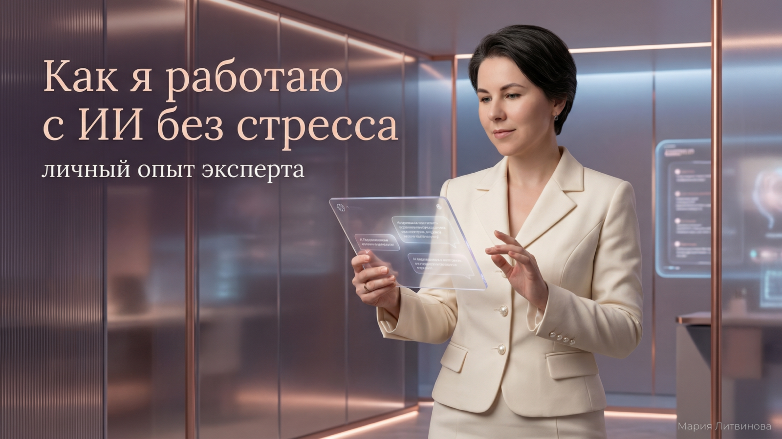 Как работать с ИИ: практические советы по использованию искусственного интеллекта без иллюзий и мифов | Мария Литвинова