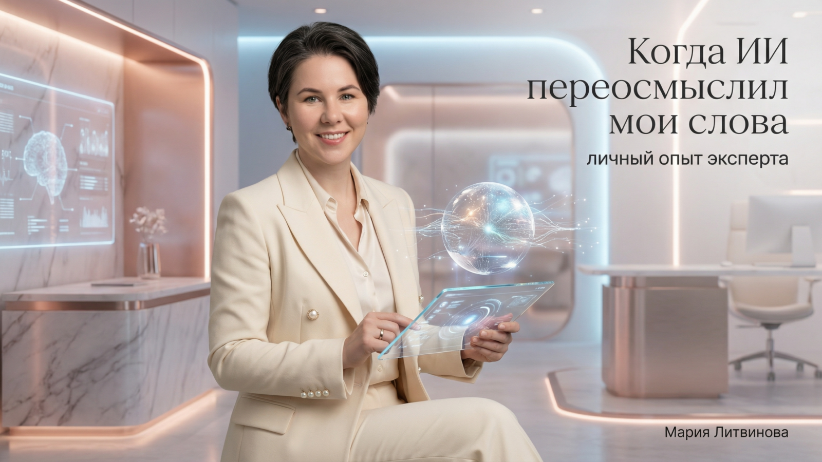 Разбор исходного заголовка: как на практике применяется ИИ в создании контента и решении рабочих задач | Мария Литвинова