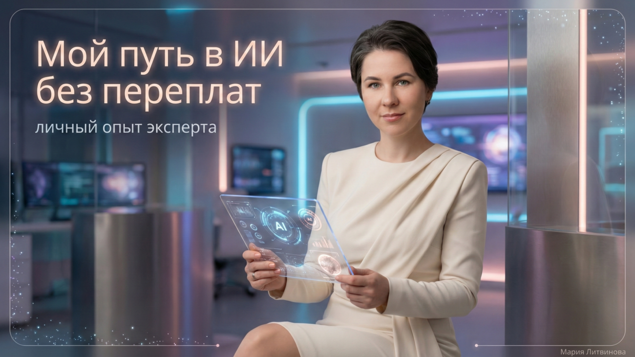Искусственный интеллект как умный помощник в рабочих задачах: применение на практике без спешки и мифов | Мария Литвинова
