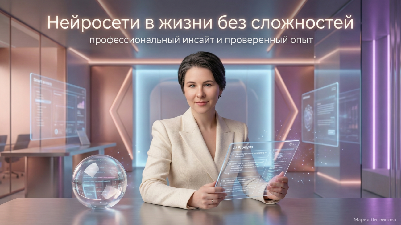 Образ нейросетей в повседневном применении: покажем, как обычному пользователю освоить ИИ | Мария Литвинова