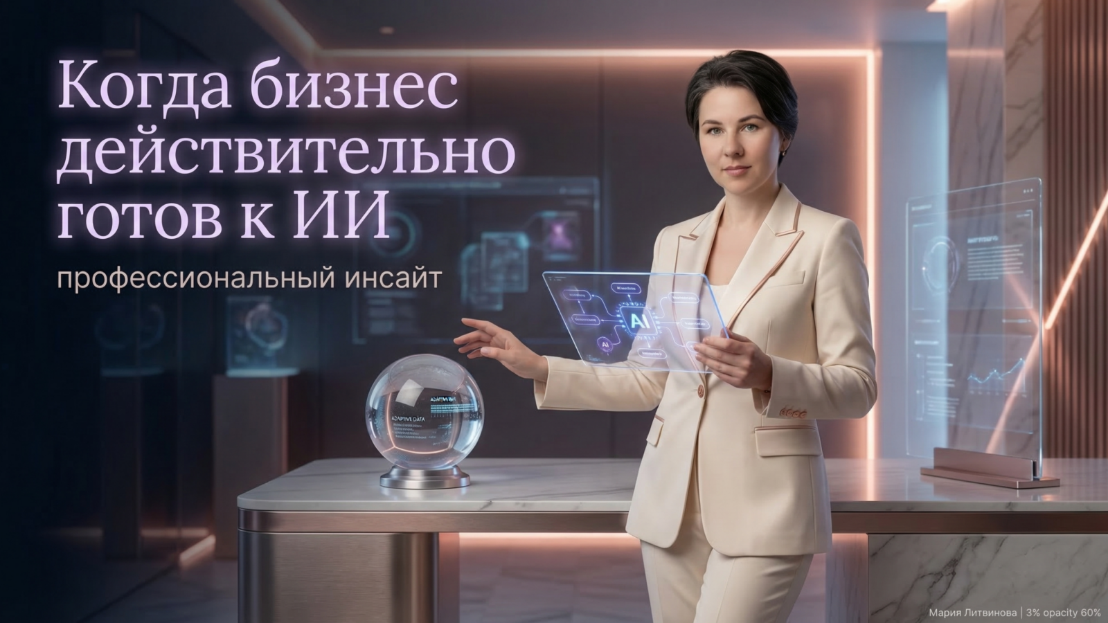 Иллюстрация обсуждает подготовку бизнеса к найму AI-помощника: условия и этапы проверки на практике | Мария Литвинова