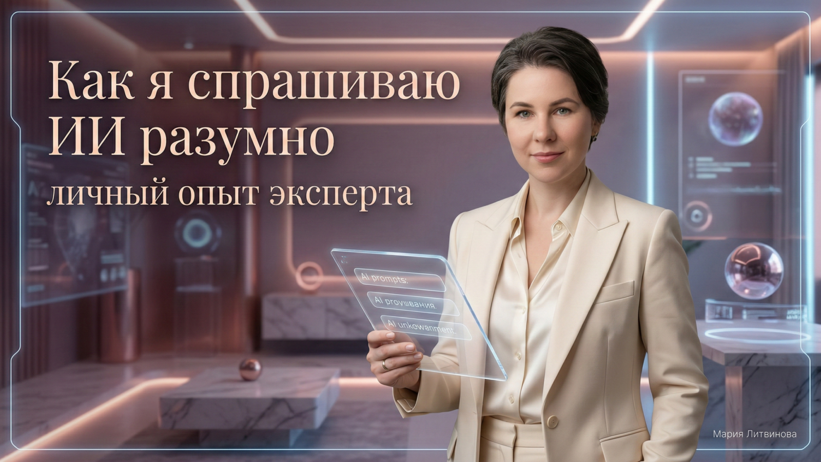 Обсуждение применения AI: как использовать искусственный интеллект на практике и какие задачи он решает | Мария Литвинова