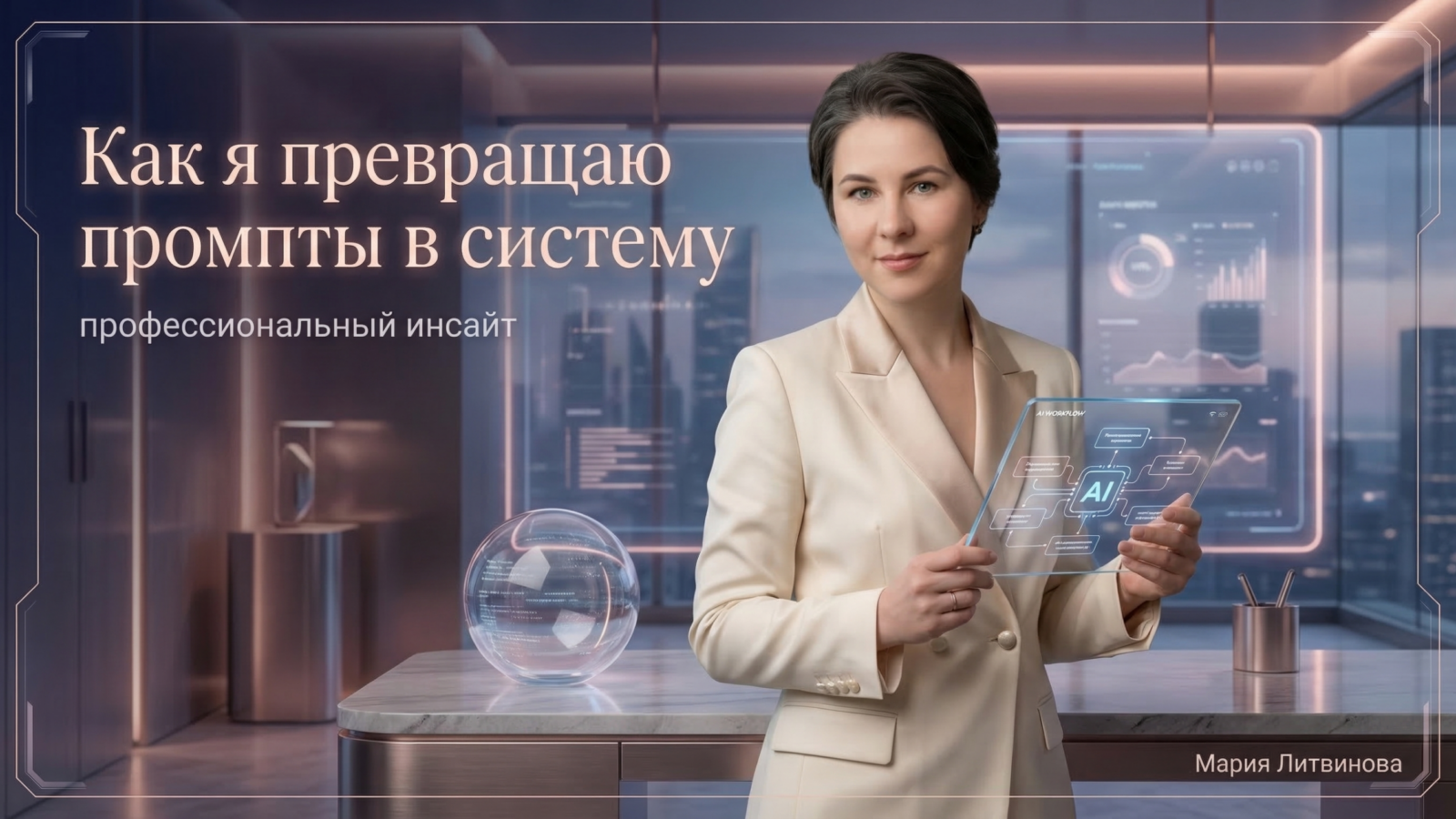 Иллюстрация: процесс превращения удачного промпта в повторяемый рабочий процесс с ИИ — практические шаги | Мария Литвинова