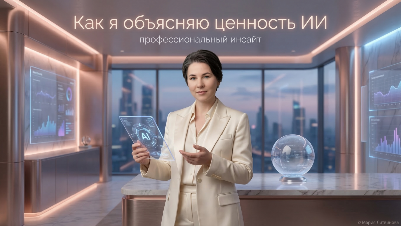 Поясняем клиенту, как показать ценность ИИ-помощника и где применима нейросеть в работе | Мария Литвинова